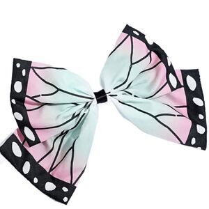 Anime Oversized Multicolored Hair Bow with Attached Clip/Hair Pin (New)